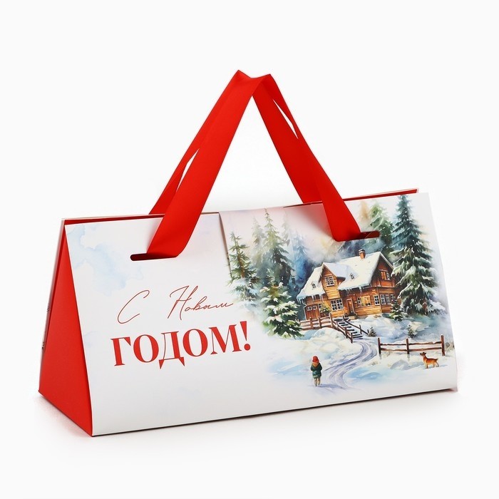 Коробка подарочная «С Новым годом!», 24 х 11.5 х 9.5 (Цена за 5 шт.)