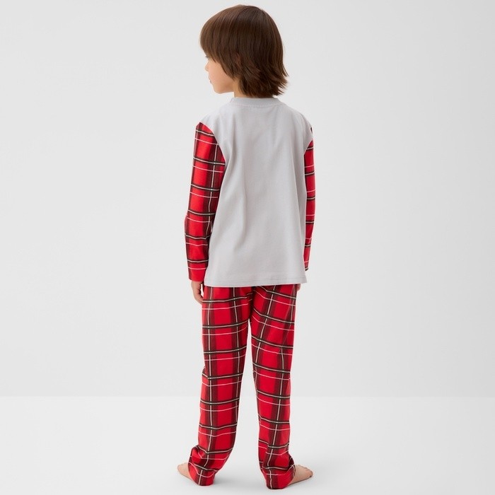 Пижама детская KAFTAN "X-mas" размер 34 (122-128 см)