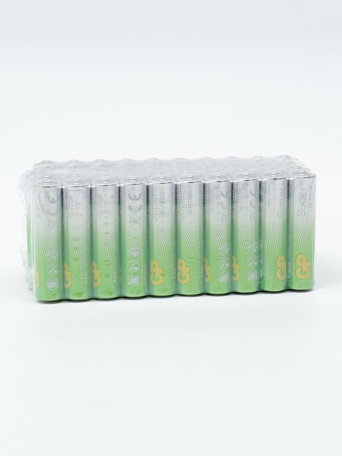 Батарейка алкалиновая GP Super, AAA, LR03-50BOX, 1.5В, набор 50 шт