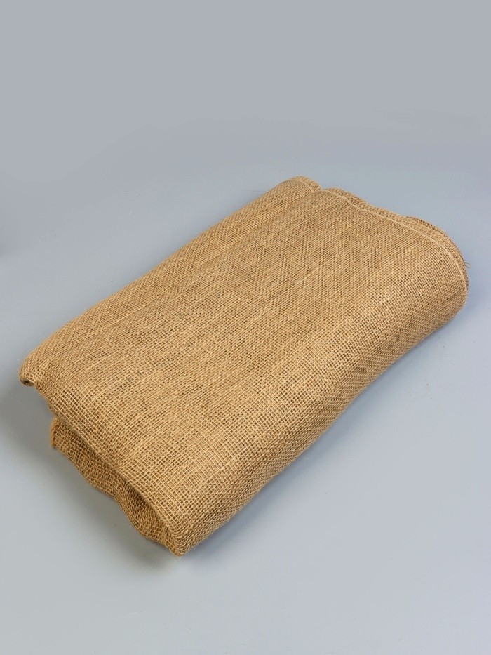 Джут натуральный, 1.1×10 м, плотность 260 г/м², плетение 35×30 нитей