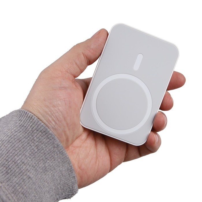 Внешний аккумулятор CRR-33, 5000 мАч, 5 W, для Iphone с функцией MagSafe, белый