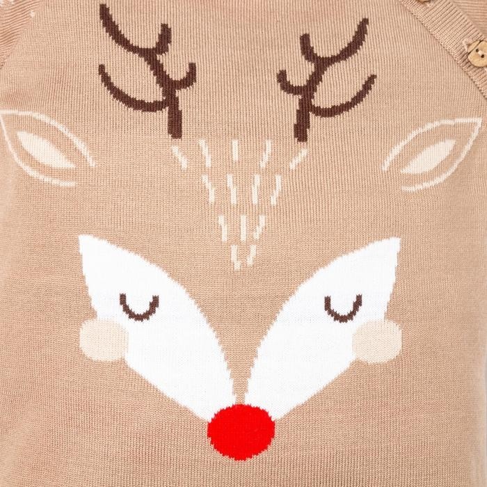 Комбинезон вязаный Крошка Я X-mas