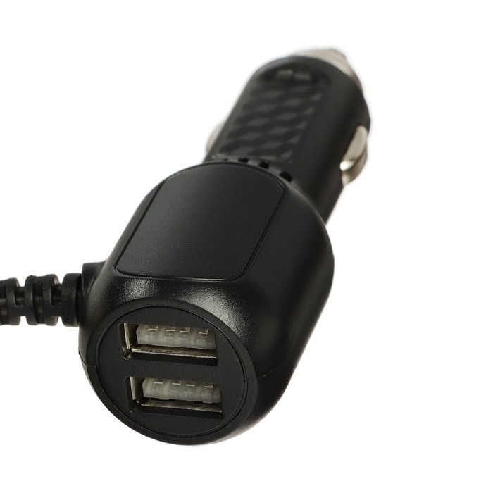 Зарядное устройство Cartage, mini USB, 2 USB 3,4 А, 5 В, провод 3,5 м