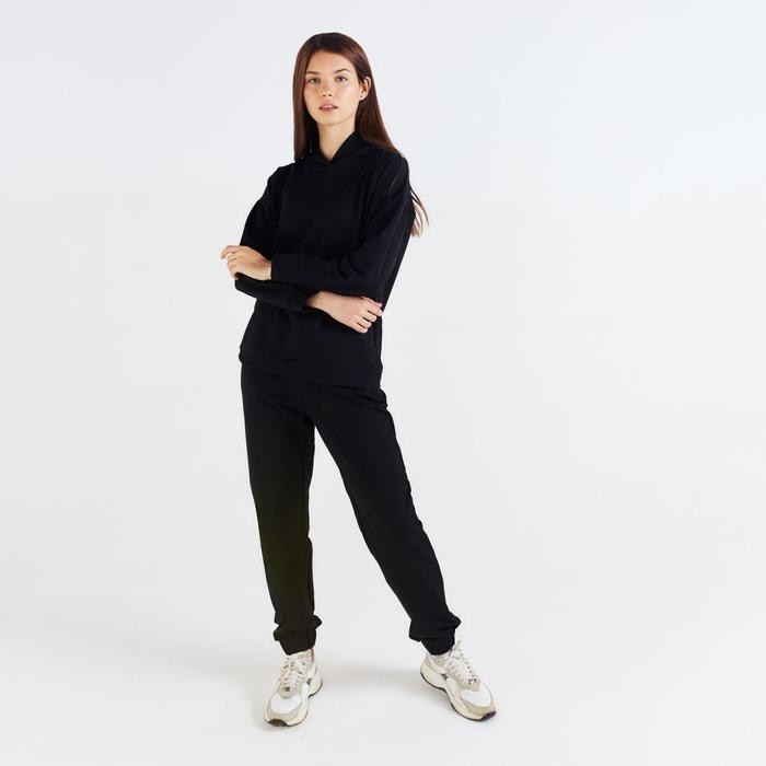 Костюм женский (худи, брюки) MINAKU: Casual Collection цвет чёрный