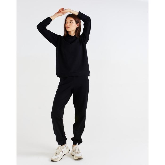 Костюм женский (худи, брюки) MINAKU: Casual Collection цвет чёрный