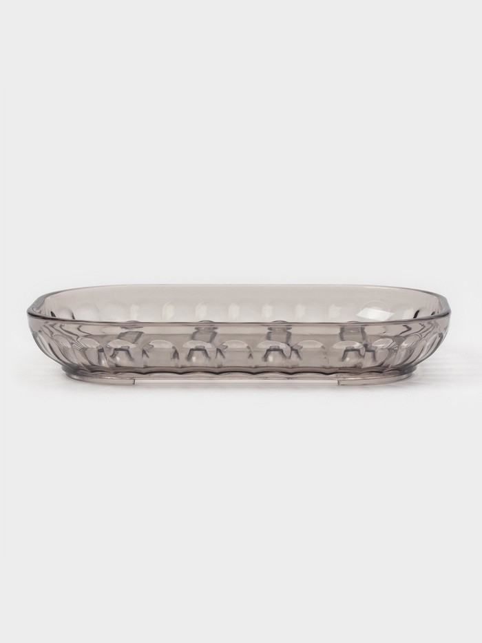 Мыльница «Аврора», пластик, 13×9×2 см, коричневая (Цена за 2 шт.)