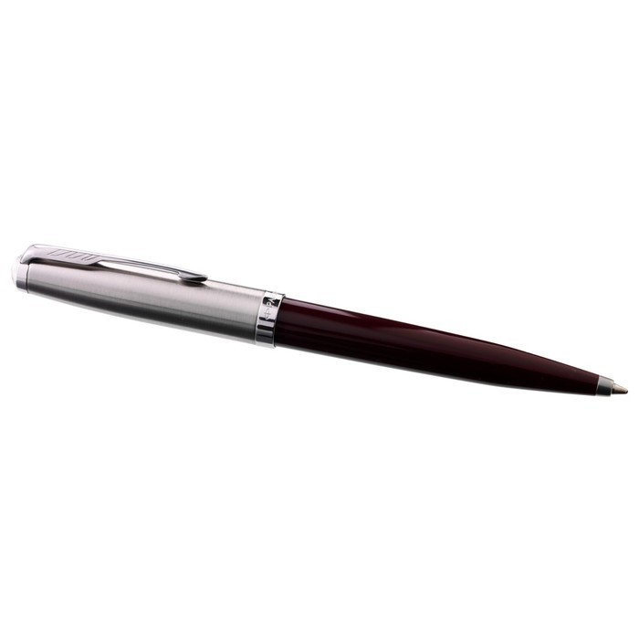 Ручка шариковая Parker 51 Core Black CT, в подарочной упаковке, стержень чёрный, корпус бордовый