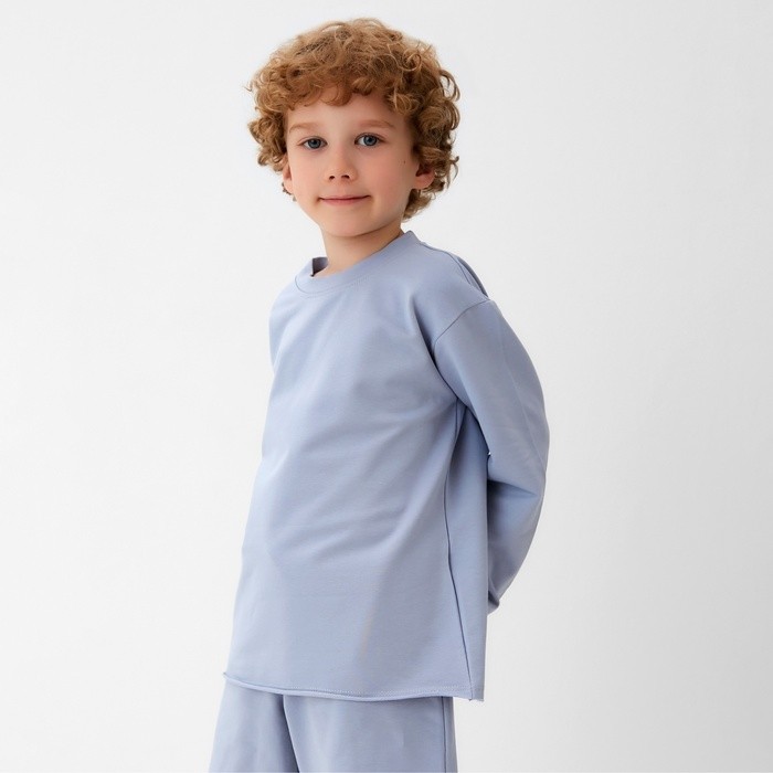 Футболка детская с дл.рукавом  KAFTAN, р. 36 (134-140 см), серый