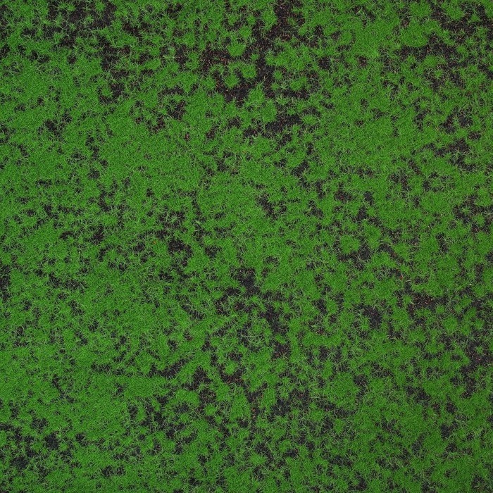 Мох искусственный, декоративный, полотно 1×1 м, зелёный на чёрном, Greengo