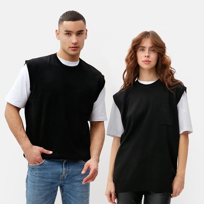 Жилет MINAKU: Knitwear collection цвет черный