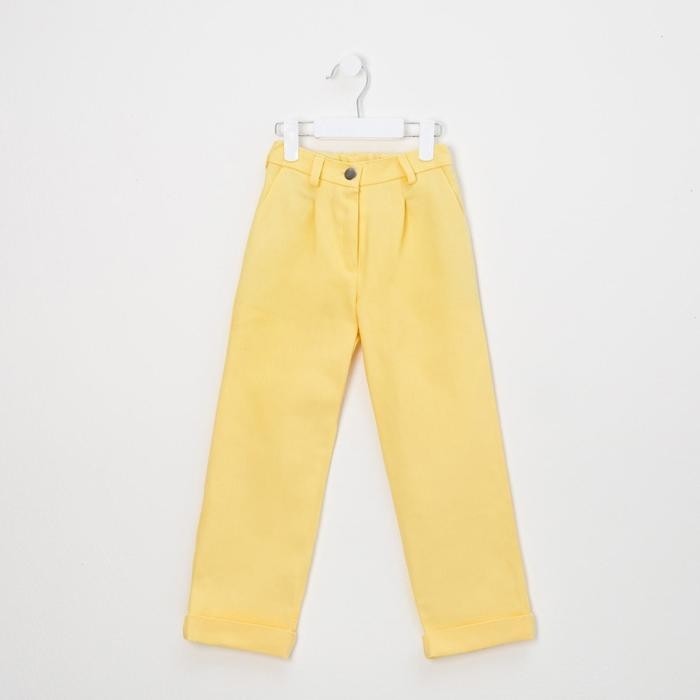 Джинсы для девочки MINAKU: Casual collection KIDS, лимонные