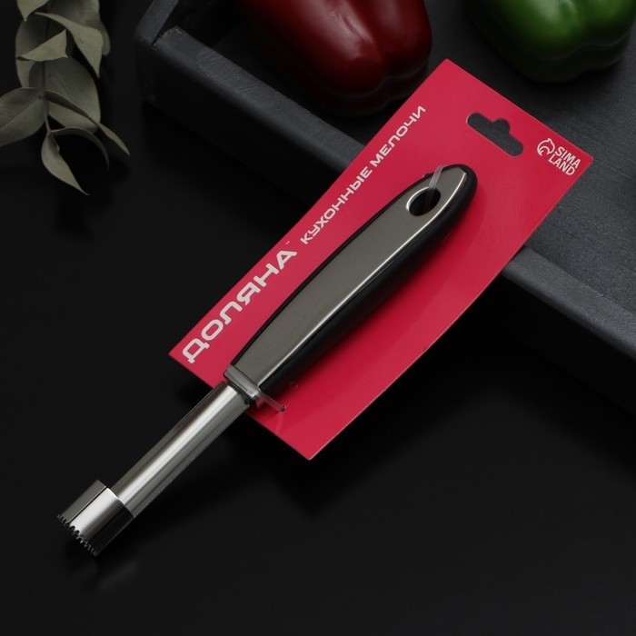 Нож для сердцевины Доляна Blade, 21 см, ручка soft - touch, чёрный
