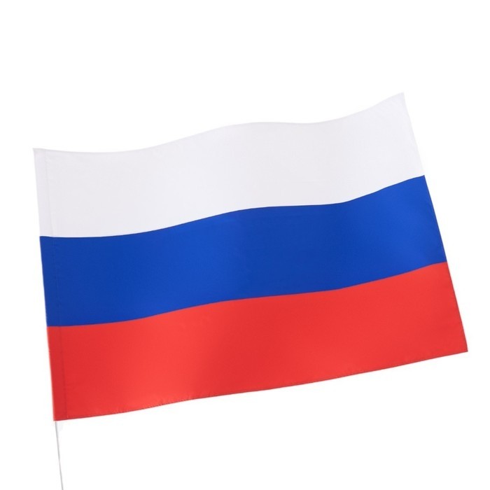 Флаг России, 90×135 см, двусторонний, полиэфирный шёлк, без древка