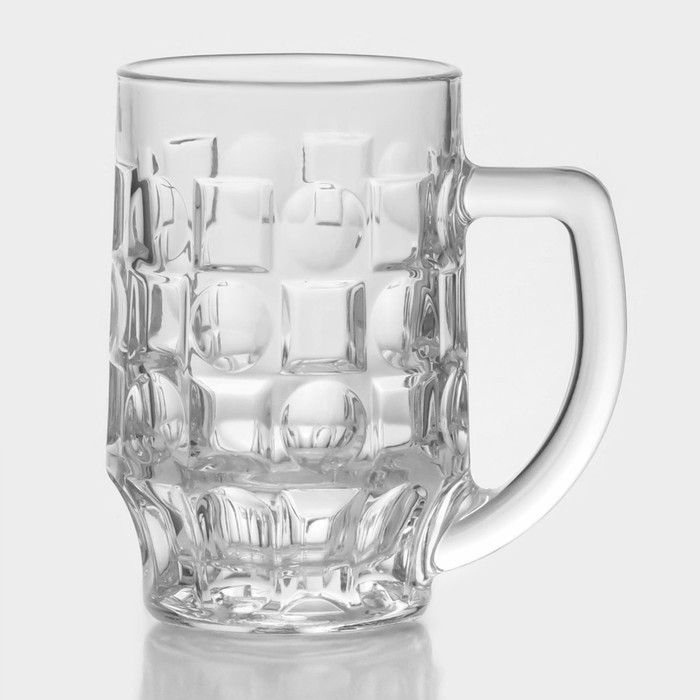 Кружки для пива Paşabahçe Pub, 500 мл, стекло, прозрачные, набор 2 шт