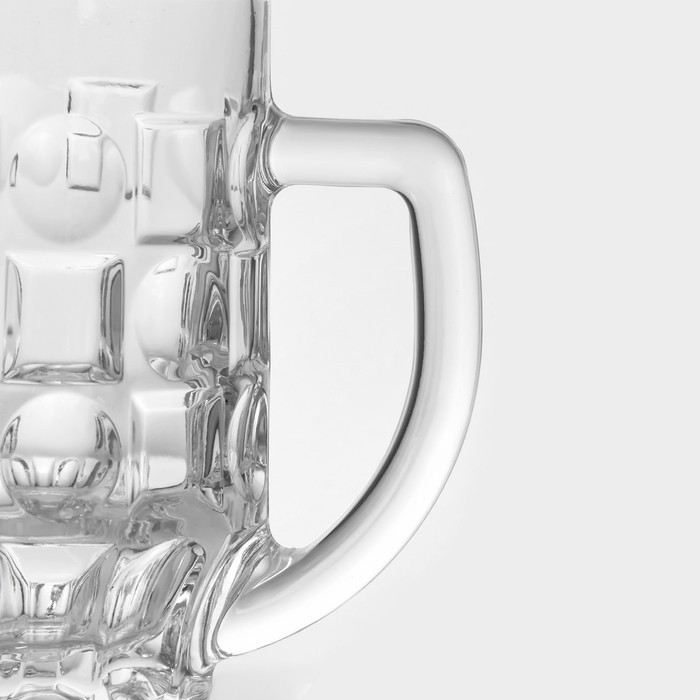 Кружки для пива Paşabahçe Pub, 500 мл, стекло, прозрачные, набор 2 шт
