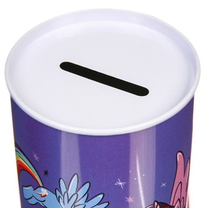 Копилка металлическая, 6.5 см × 6.5 см × 12 см Make your own magic, My Little Pony