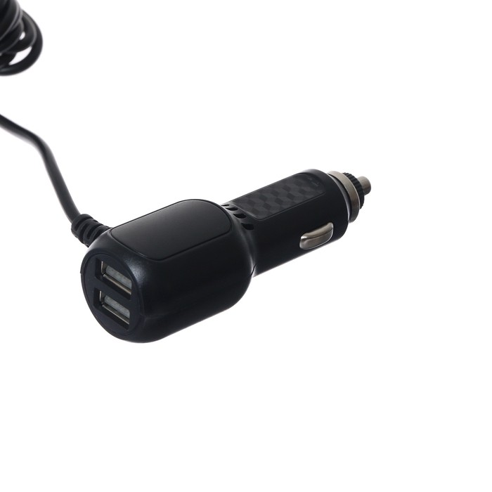 Зарядное устройство Cartage, micro USB, 2 USB 3,4 А, 5 В, провод 3,5 м