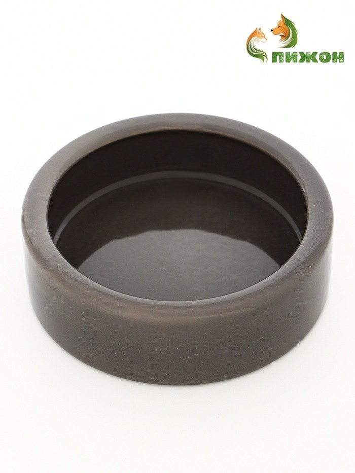 Миска керамическая 10 х 3 см, серая